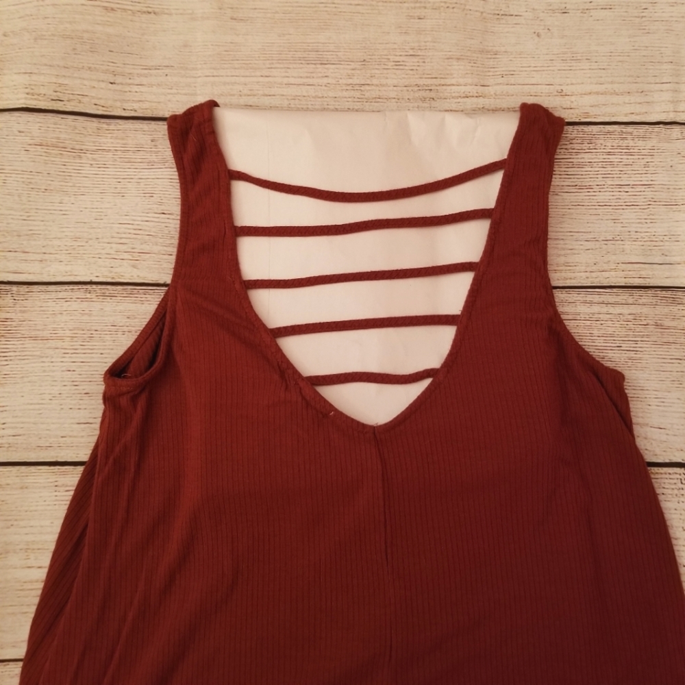Socialite Rust Tank Top - Picture 4 of 5